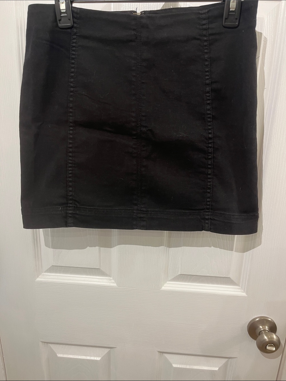 Jolt Black Fitted Mini Skirt